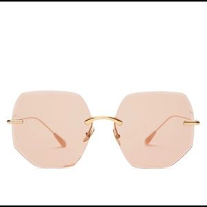 Kaleos Rimless Hexagon Sunglasses